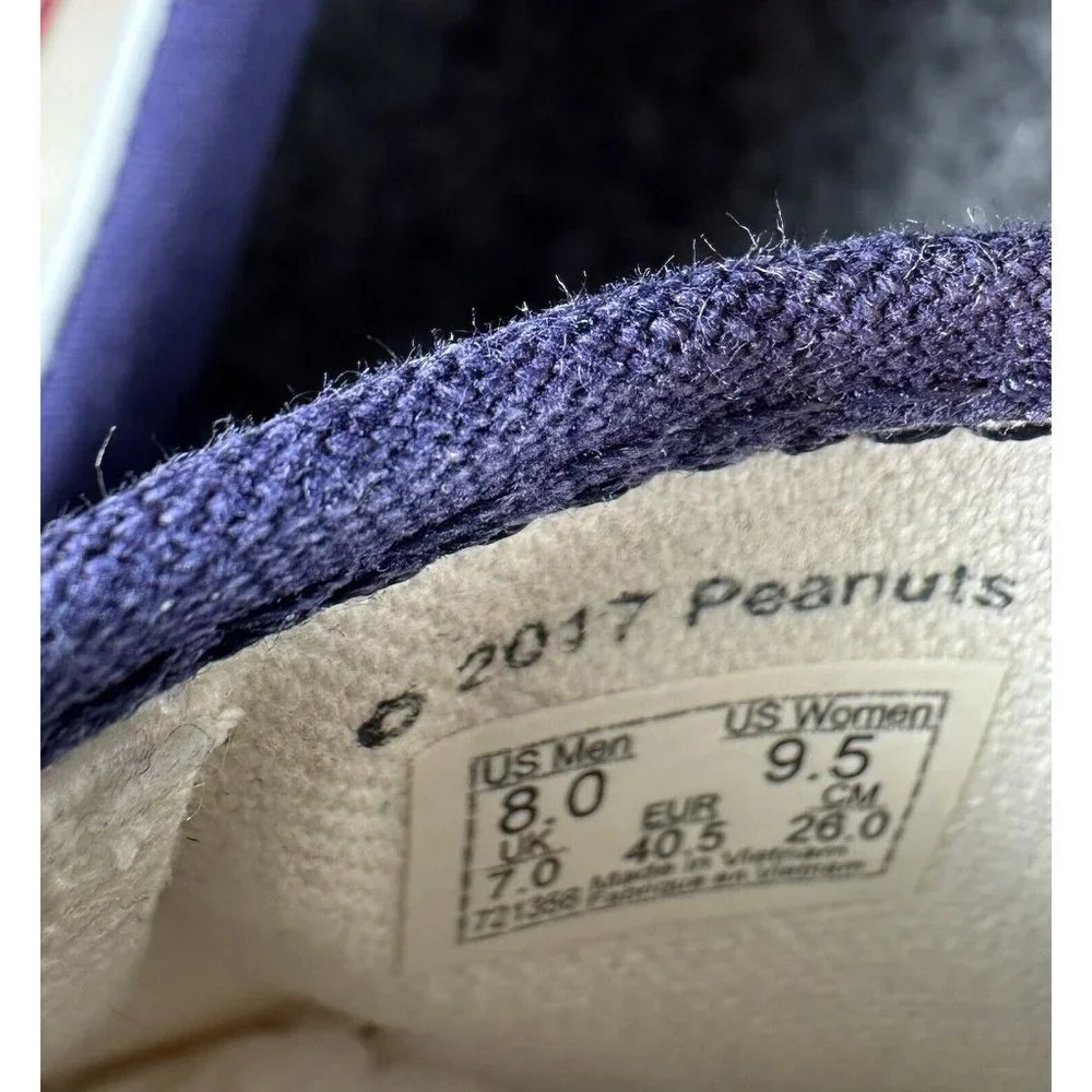 Vans Slip On Peanuts Christmas Tree Charlie Brown Snoopy Men's 8.0 Women's 9.5 - Picture 11 of 12